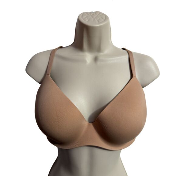 Victoria's Secret Lined Demi Beige Nude Bra Size 36D - Picture 2 of 7